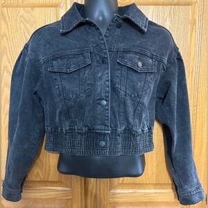 Hollister California Cropped Denim Jean Jacket